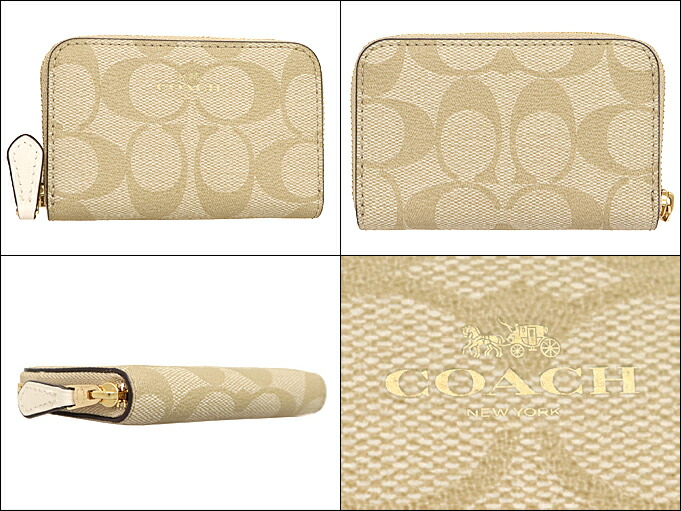 COACH コーチ 財布 コインケース F78005 シグネチャー ジップ