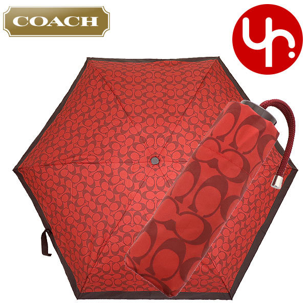 COACH コーチ 小物 折りたたみ傘 F63365 63365 1941レッド