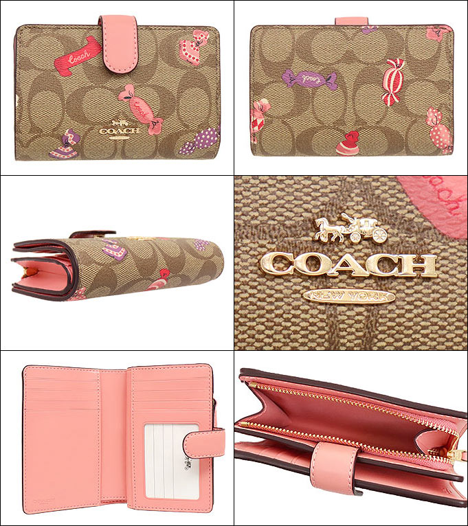 コーチ COACH 二つ折り財布 ウォレット キャンディー柄 - tour-ak.com