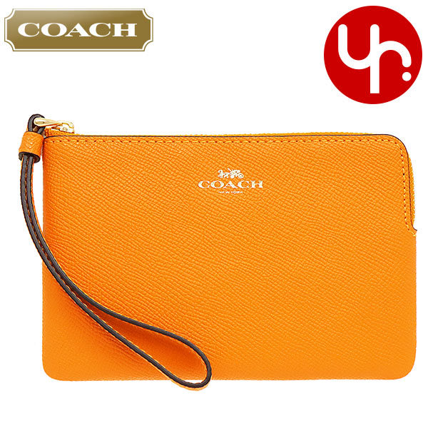 Yahoo! Yahoo!ショッピング(ヤフー ショッピング)コーチ COACH 小物 ポーチ F58032 58032 サンビーム ラグジュアリー クロスグレーン レザー コーナー ジップ リストレット アウトレット レディース