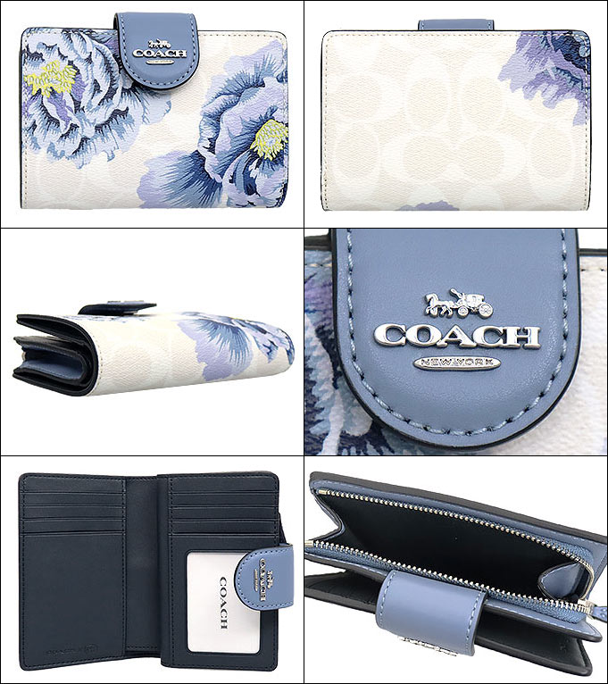 コーチ COACH 財布 二つ折り財布 FC3453 C3453 チョークマルチ×ペリウィンクル シグネチャー カフェ ファセット KAFFE  FASSETT アウトレット レディース : co-ko210205-37 : インポートコレクションYR - 通販 - Yahoo!ショッピング