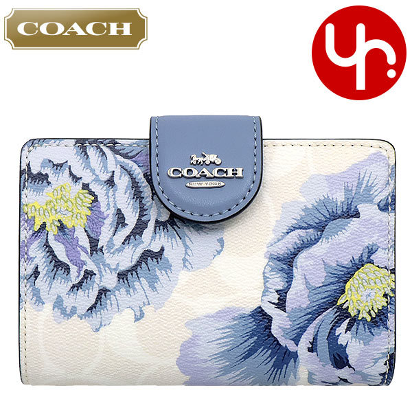 コーチ COACH 財布 二つ折り財布 FC3453 C3453 チョークマルチ×ペリウィンクル シグネチャー カフェ ファセット KAFFE  FASSETT アウトレット レディース : co-ko210205-37 : インポートコレクションYR - 通販 - Yahoo!ショッピング