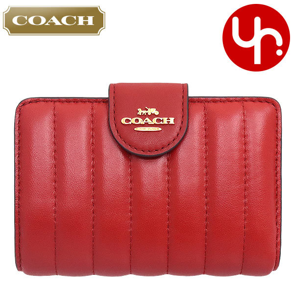 コーチ COACH 財布 二つ折り財布 FC3454 C3454 1941レッド リニア 