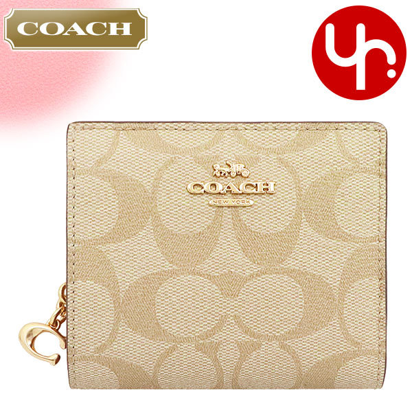 コーチ COACH 財布 二つ折り財布 FC3309 C3309 ライトカーキ×バブルガム シグネチャー PVC レザー C チャーム ラウンド  ジップ アウトレット レディース : co-ko210416-12 : インポートコレクションYR - 通販 - Yahoo!ショッピング