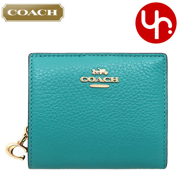 COACH コーチ 財布 二つ折り財布 FC2862 C2862 ティール