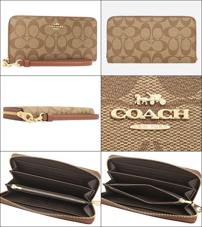 14時間限定ポイント10％】コーチ COACH 財布 長財布 FC4452 C4452 カーキ×レッドウッド シグネチャー ロング ジップ アラウンド  ウ アウトレット レディース :co-ko210514-2:インポートコレクションYR - 通販 - Yahoo!ショッピング