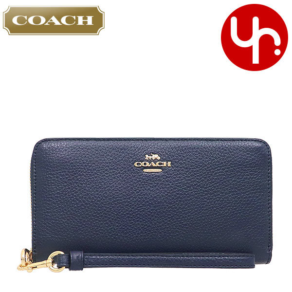 コーチ COACH 財布 長財布 FC4451 C4451 ペブルド レザー ロング ジップ アラウンド ウォレット （ストラップ付き） アウトレット レディース｜import-collection-yr｜04