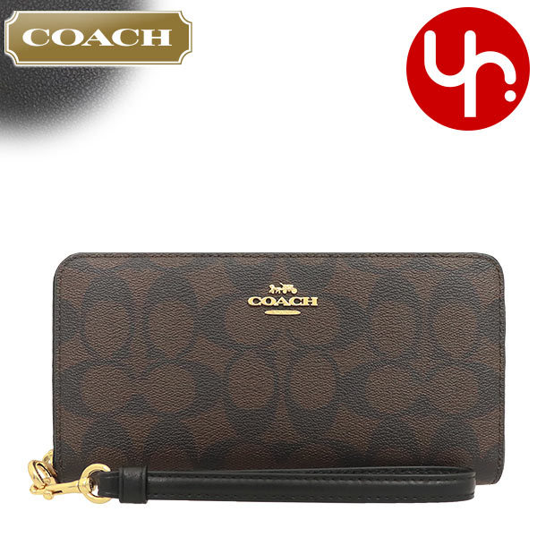 【48時間限定ポイント2％】コーチ COACH 財布 長財布 FC4452 C4452 シグネチャー ロング ジップ アラウンド ウォレット （ストラップ付 アウトレット レディース｜import-collection-yr｜02