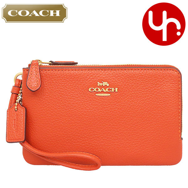 コメントな COACH - コーチホワイト＆ネイビーダブルジップ小銭入れID