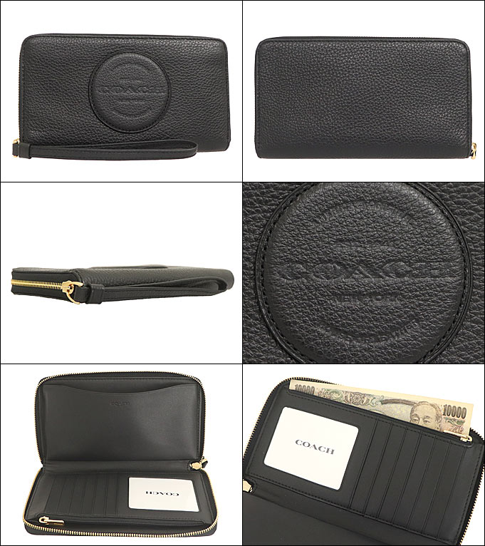 コーチ COACH 財布 二つ折り財布 FC4111 C4111 ブラック ペブルド