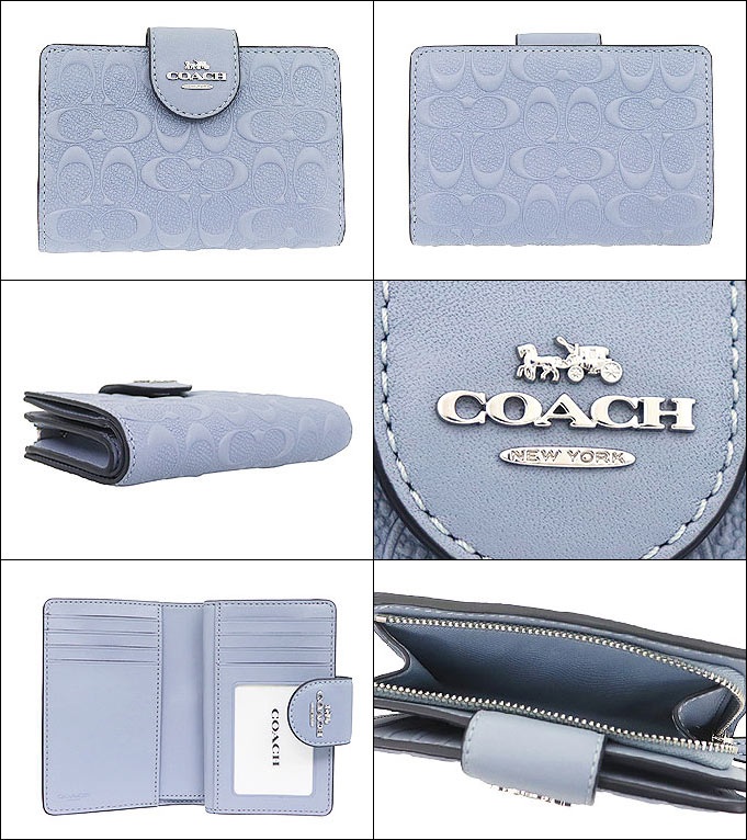 コーチ COACH 財布 二つ折り財布 FC5896 C5896 トワイライト デボスド