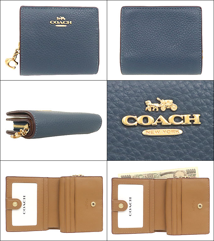 COACH コーチ 財布 二つ折り財布 FC2862 C2862 トープ ペブルド