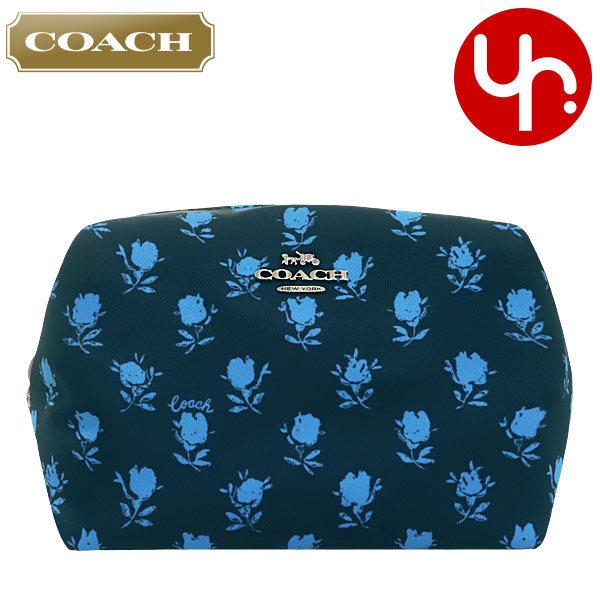 Yahoo! Yahoo!ショッピング(ヤフー ショッピング)コーチ COACH 小物 ポーチ FC5583 C5583 ミッドナイトネイビーマルチ バッドランド フローラル プリント リサイクル ナイロン アウトレット レディース