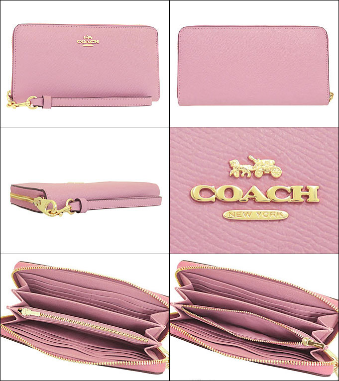 コーチ COACH 財布 長財布 FC3441 C3441 トゥルーピンク クロス