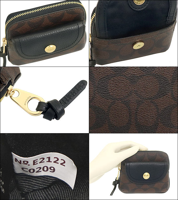 COACH コーチ 財布 コインケース FC0209 C0209 ブラウン