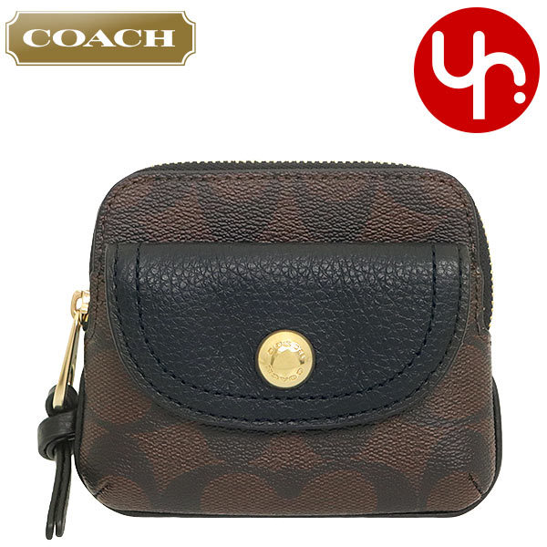 コーチ COACH 財布 コインケース FC0209 C0209 ブラウン×ブラック