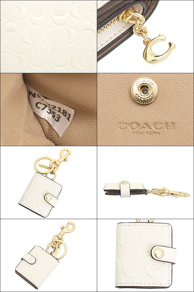 コーチ COACH 財布 二つ折り財布 FC7353 C7353 チョーク デボスド