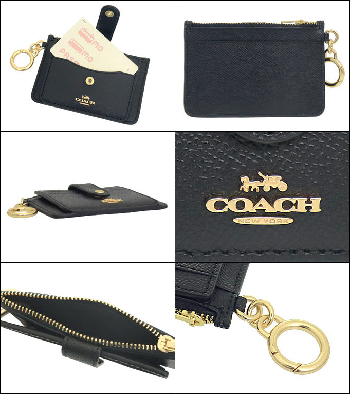 コーチ COACH 小物 カードケース FC6881 C6881 ブラック クロス