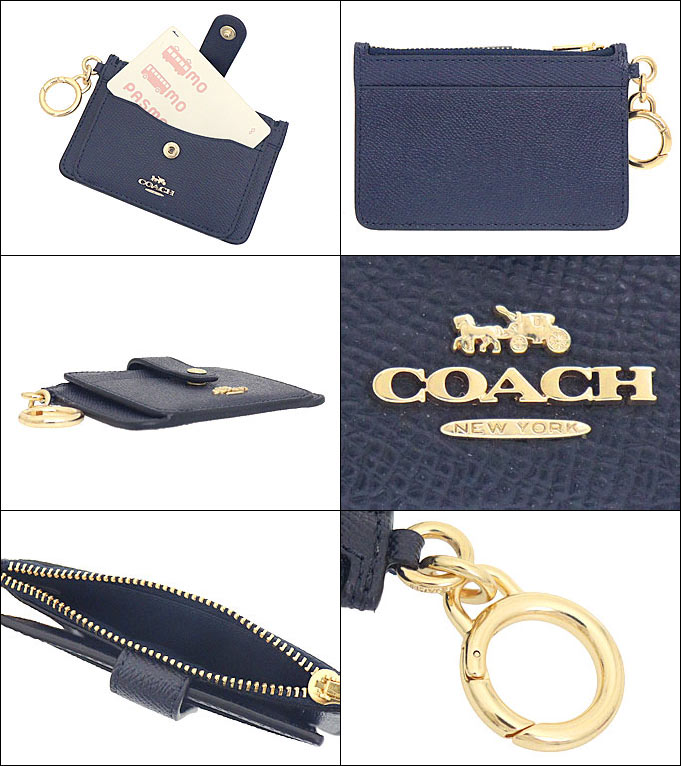 コーチ COACH 小物 カードケース FC6881 C6881 ミッドナイトネイビー