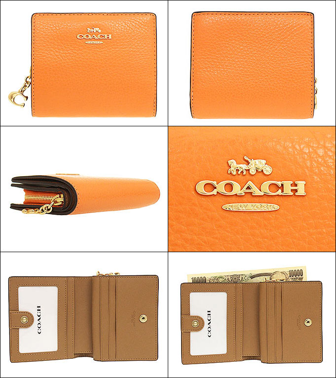 コーチ COACH 財布 二つ折り財布 FC2862 C2862 キャンディドオレンジ