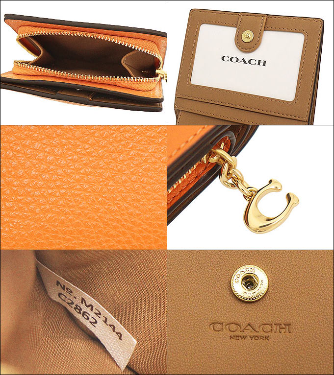 コーチ COACH 財布 二つ折り財布 FC2862 C2862 キャンディドオレンジ ラグジュアリー ペブルド レザー C チャーム スナップ  ウォレット アウトレット レディース : co-ko220318-3 : インポートコレクションYR - 通販 - Yahoo!ショッピング