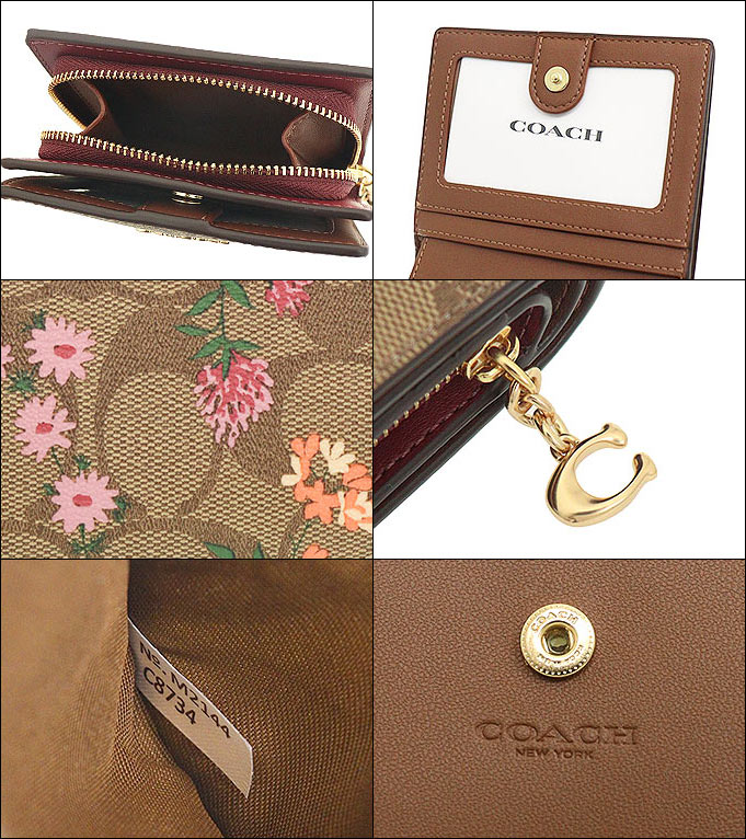 コーチ COACH 財布 二つ折り財布 FC8734 C8734 カーキマルチ ワイルド