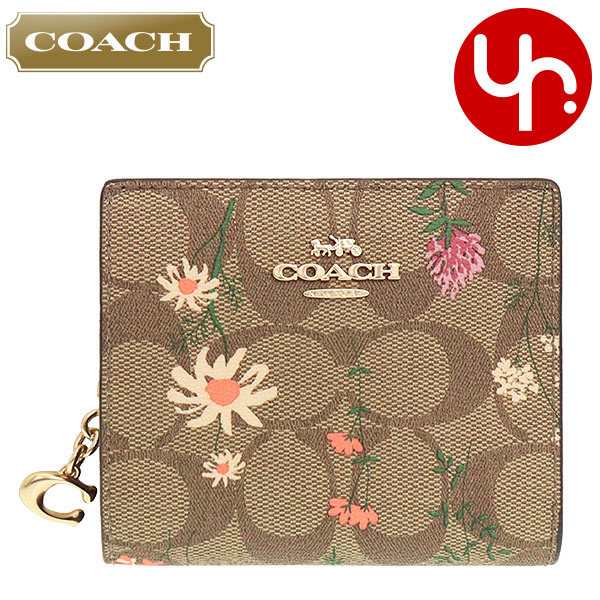 COACH　コーチ　折り財布 コーチ COACH アウトレット 二つ折り財布 シグネチャー ミニ財布