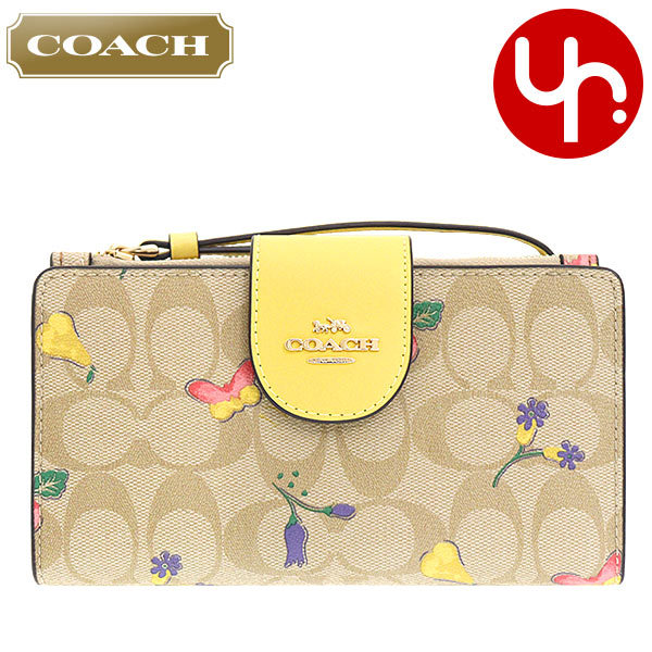 コーチ COACH 財布 長財布 FC8751 C8751 ライトカーキ×レトロイエロー シグネチャー ベジー プリント テック ウォレット アウトレット  レディース : co-ko220408-10 : インポートコレクションYR - 通販 - Yahoo!ショッピング