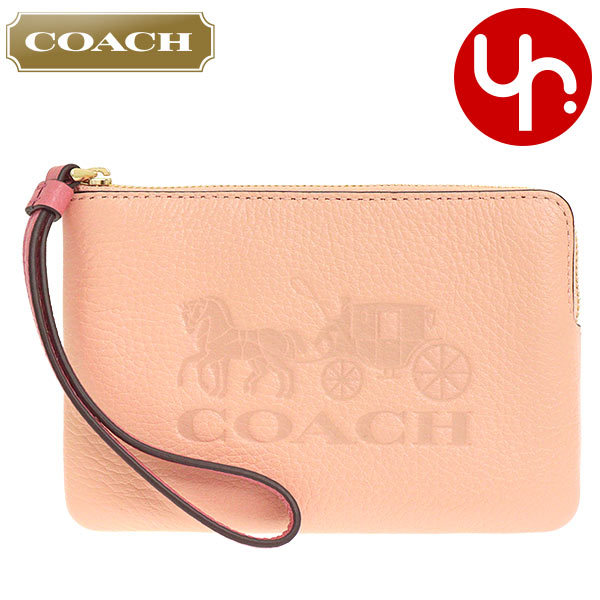 Yahoo! Yahoo!ショッピング(ヤフー ショッピング)コーチ COACH 小物 ポーチ FC8717 C8717 フェイディドブラッシュマルチ カラーブロック レザー コーナー ジップ リストレット アウトレット レディース