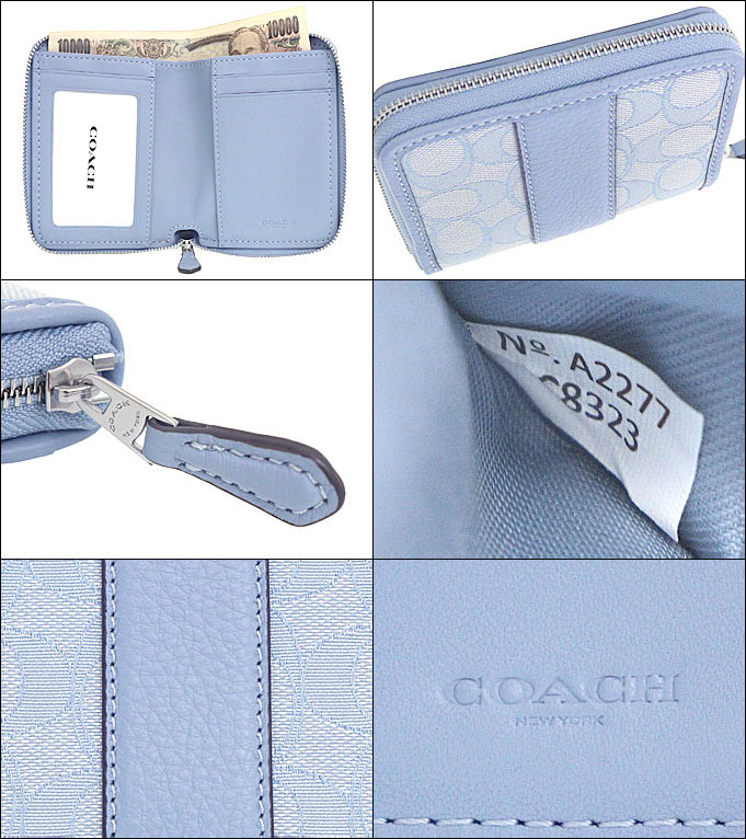 コーチ COACH 財布 二つ折り財布 FC8323 C8323 マーブルブルー ロニー