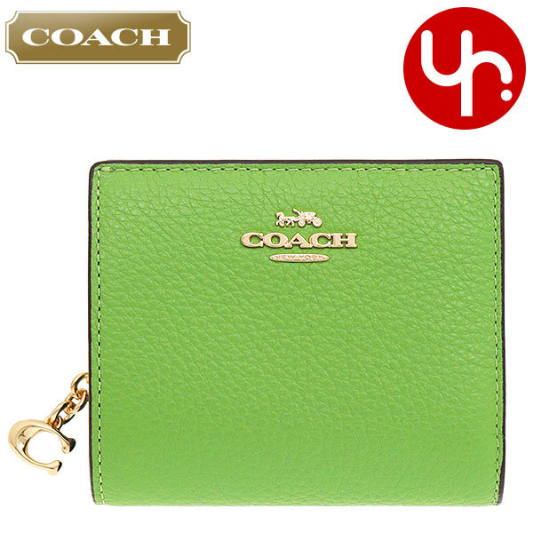 コーチ COACH 財布 二つ折り財布 FC2862 C2862 ネオングリーン ペブルド レザー C チャーム スナップ ラウンド ジップ  ウォレット アウトレット レディース : co-ko220608-2 : インポートコレクションYR - 通販 - Yahoo!ショッピング