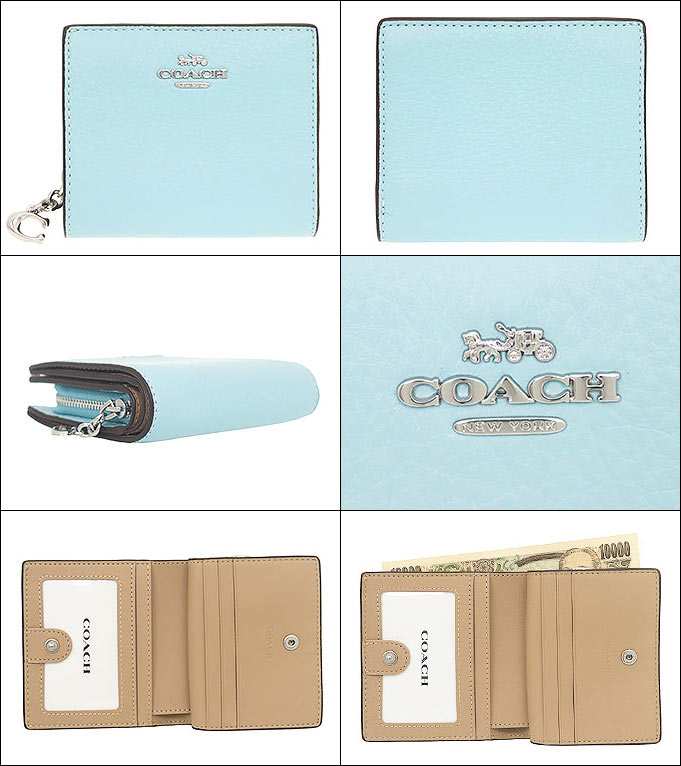 コーチ COACH 財布 二つ折り財布 FC2862 C2862 パウダーブルー