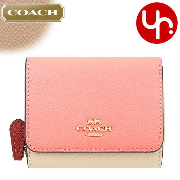 コーチ COACH 財布 三つ折り財布 F02923 2923 カラーブロック クロス