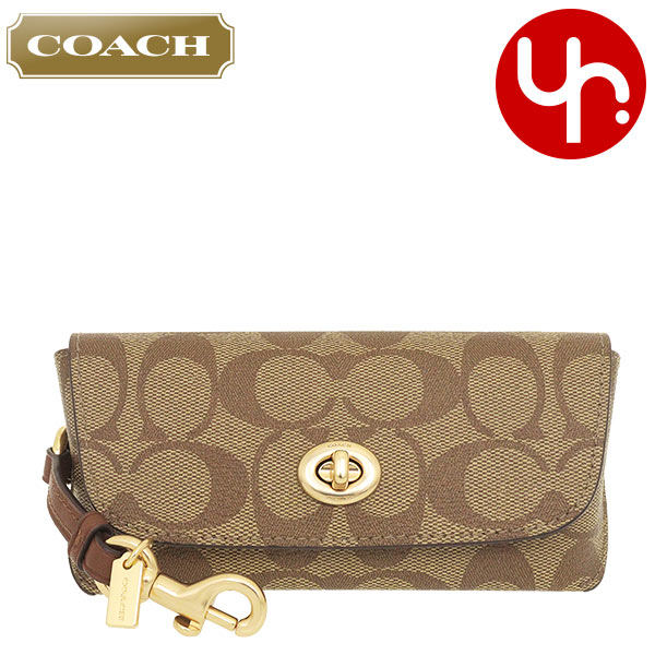 Yahoo! Yahoo!ショッピング(ヤフー ショッピング)コーチ COACH 小物 メガネケース F73639 73639 カーキ シグネチャー PVC レザー サングラス ケース アウトレット メンズ レディース