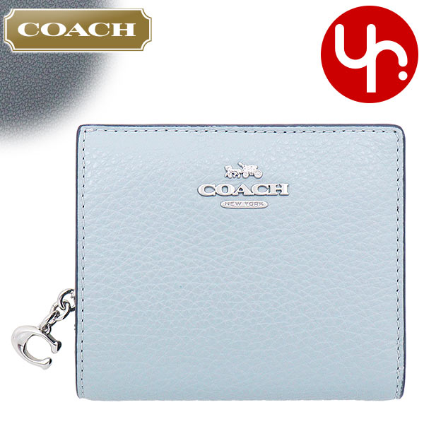 コーチ COACH 財布 二つ折り財布 FC2862 C2862 アイスブルー ペブルド レザー C チャーム スナップ ラウンド ジップ ウォレット  アウトレット レディース : co-ko221110-1 : インポートコレクションYR - 通販 - Yahoo!ショッピング