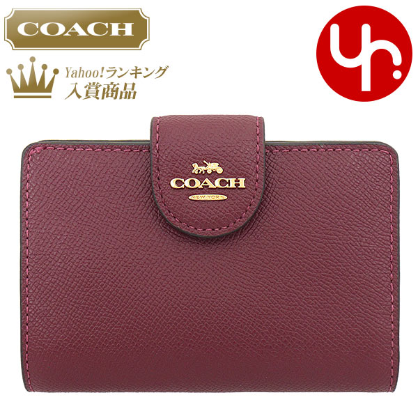 コーチ COACH 財布 二つ折り財布 F06390 6390 ラグジュアリー クロスグレーン レザー ミディアム コーナー ジップ ウォレット アウトレット レディース｜import-collection-yr｜08