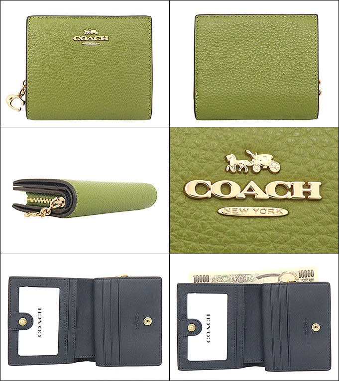 未使用 コーチ スナップ ウォレット ペールピスタチオ C2862 財布 Amazon | COACH 財布(二つ折り財布) FC2862 C2862 ペール