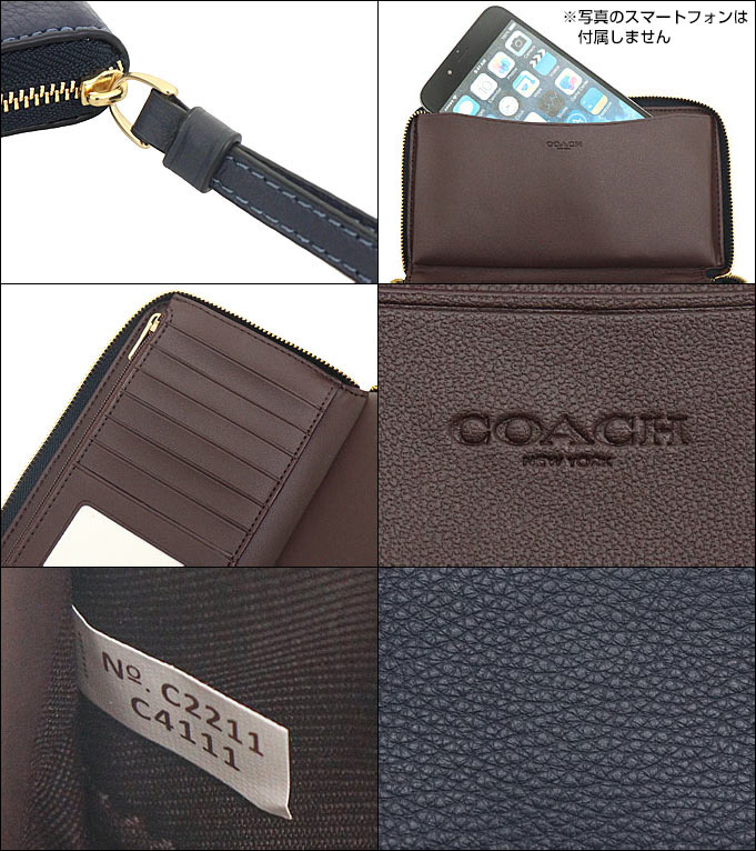 コーチ COACH 財布 二つ折り財布 FC4111 C4111 ミッドナイトネイビー