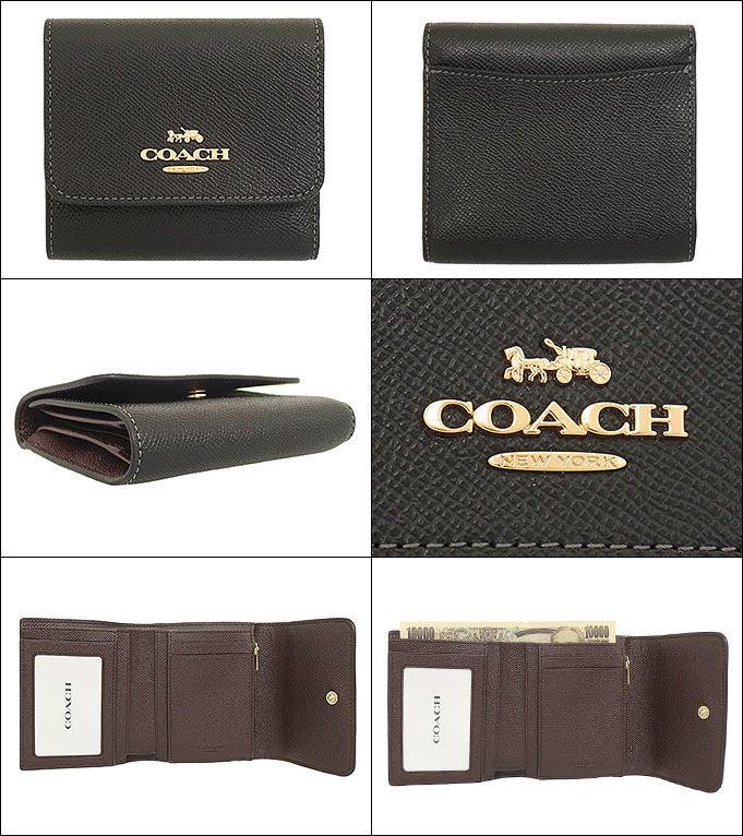 コーチ COACH 財布 三つ折り財布 FCF427 CF427 ブラック