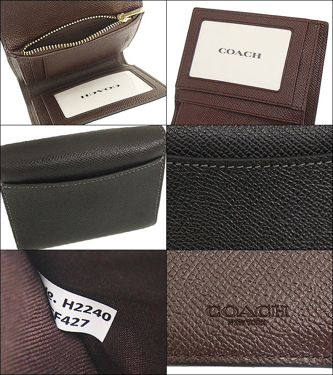 コーチ COACH 財布 三つ折り財布 FCF427 CF427 ブラック