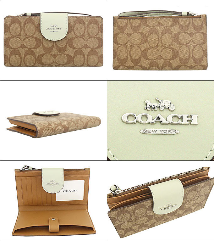 コーチ COACH 財布 長財布 FC2874 C2874 カーキ×ライトセージ ラグジュアリー カラーブロック シグネチャー テック ウォレット  アウトレット レディース : co-ko230210-1 : インポートコレクションYR - 通販 - Yahoo!ショッピング