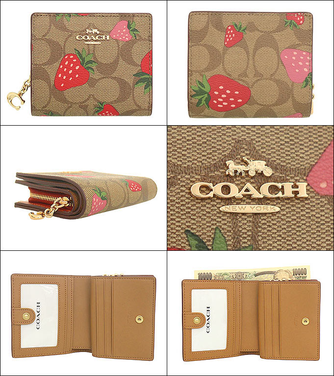 COACH シグネチャワイルドストロベリー2つ折り 財布 CH526 COACH シグネチャワイルドストロベリー2つ折り 財布 CH526 財布