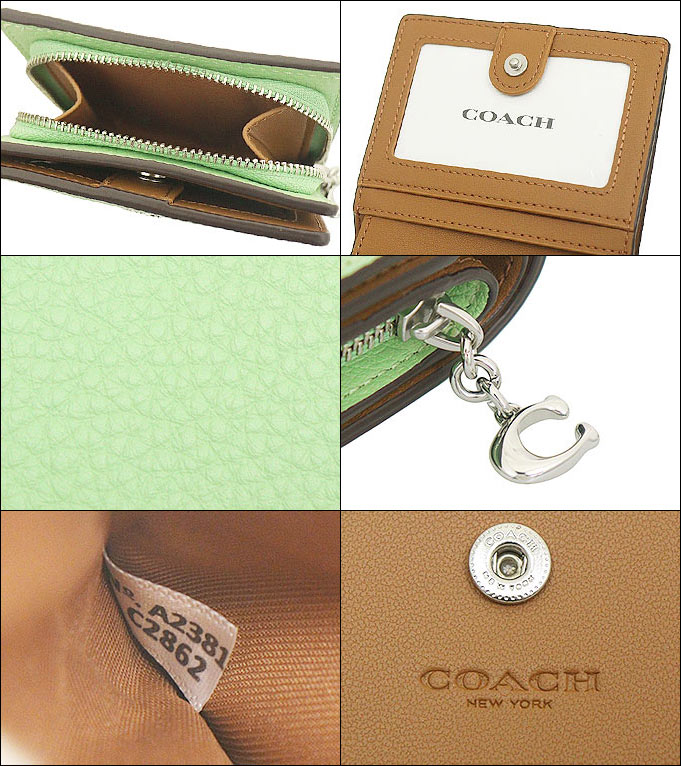 COACH コーチ 財布 二つ折り財布 FC2862 C2862 ペールピスタチオ