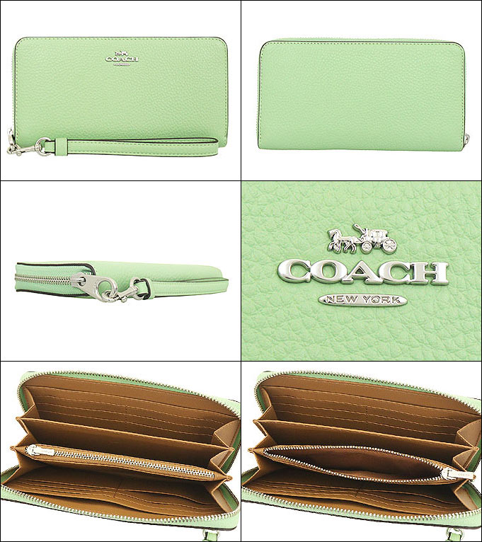 COACH コーチ 財布 長財布 FC4451 C4451 ペールピスタチオ