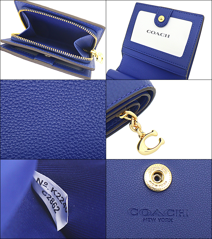 COACH コーチ 財布 二つ折り財布 FC2862 C2862 スポーツブルー 