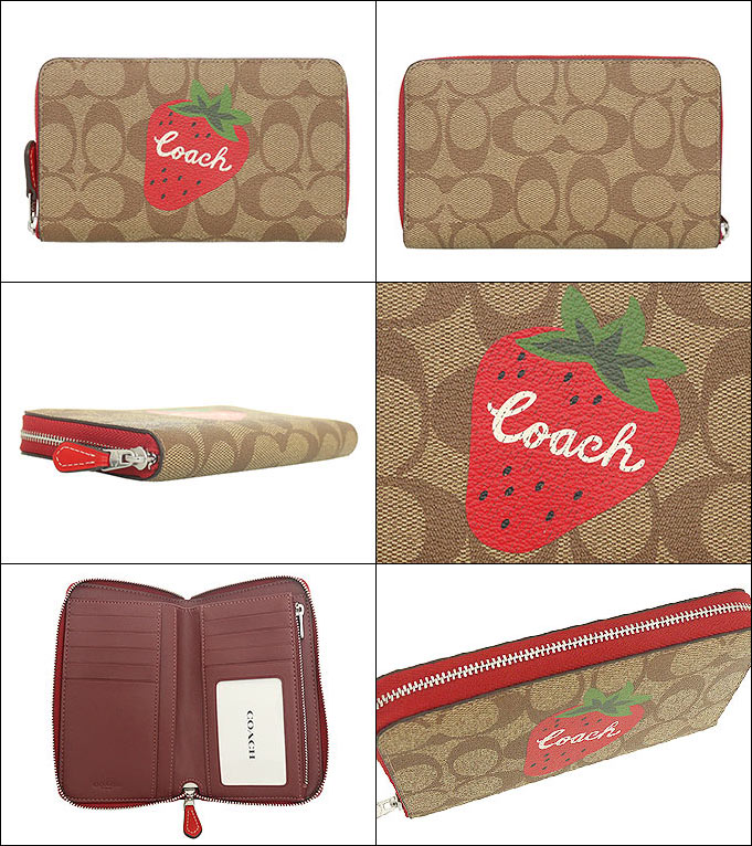 コーチ COACH 財布 二つ折り財布 FCH529 CH529 カーキ×エレクトリック