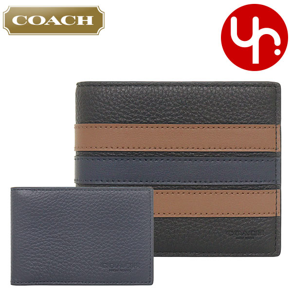COACH コーチ 財布 二つ折り財布 F03007 3007 ブラックサドル COACH コーチ 財布 二つ折り財布 F03007 3007 ブラックサドル