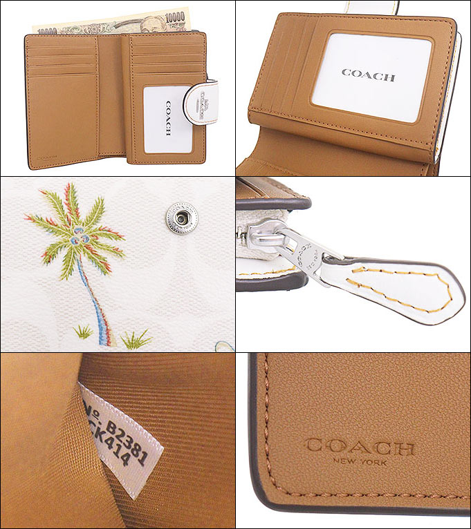 48時間限定ポイント2％】コーチ COACH 財布 二つ折り財布 FCK414