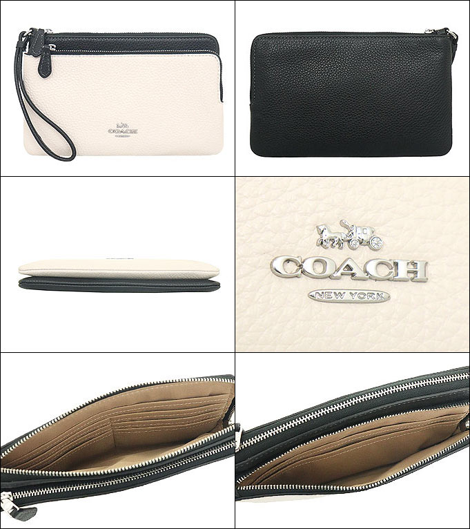 コーチ COACH 財布 長財布 FCF447 CF447 チョークブラックマルチ