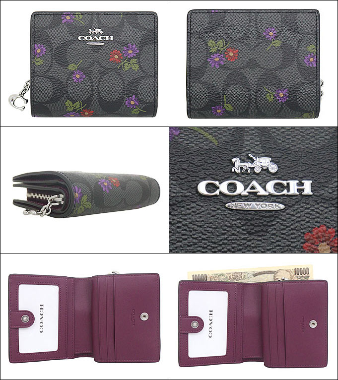 コーチ COACH 財布 二つ折り財布 FCM973 CM973 グラファイト×ディープ